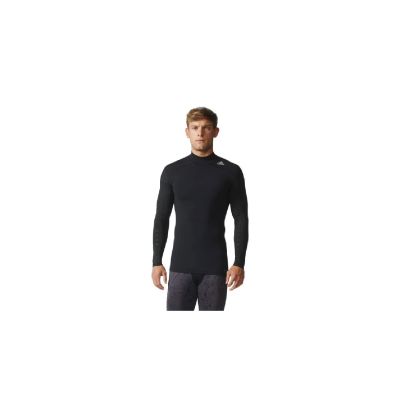 ADIDAS Herren Techfit Base Long Sleeve Moch Graphic in 000 black