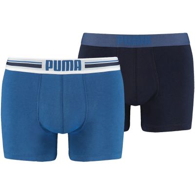 PUMA PLACED LOGO BOXER 2P 056 S in blau