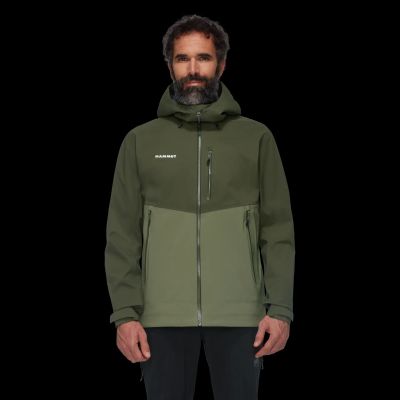 Alto Guide HS Hooded Jacket Men in 40300 marsh-dark marsh