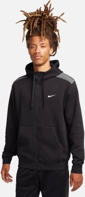 NIKE Herren Unterjacke M NSW SP FLC FZ HOODIE BB in schwarz