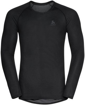 ODLO Herren Unterhemd BL TOP crew neck l/s ACTIVE F- in schwarz