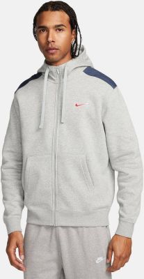 NIKE Herren Unterjacke M NSW SP FLC FZ HOODIE BB in grau