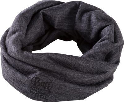 BUFF Herren Schal WOOL SOLID GREY in grau