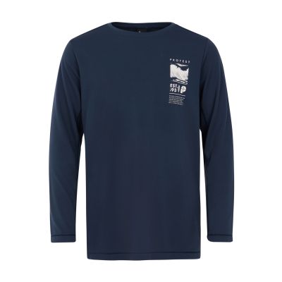 PRTHORN JR rashguard long sleeves in blau