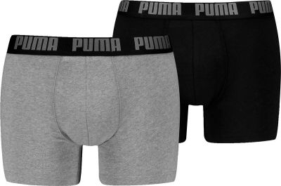 PUMA Herren Unterhose MEN EVERYDAY BASIC BOXER 2P in grau