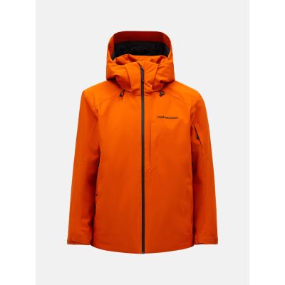 M Maroon Jacket-GOLD FLAME in orange