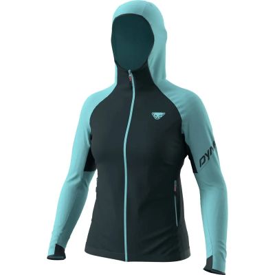 DYNAFIT Damen Kapuzensweat TRANSALPER PTC HOODED JKT W in blau