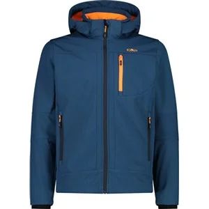 Herren Funktionsjacke Herren Softshelljacke mit Kapuze Men Softshell Jacket Zip Hood in blau