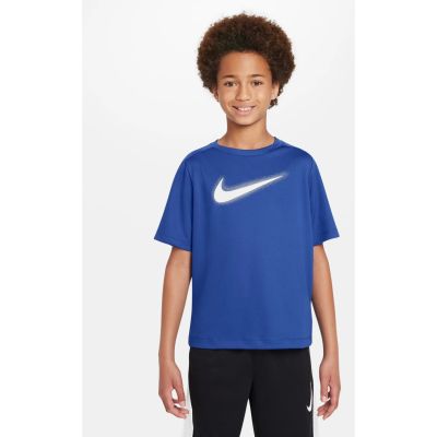 Nike B Nk Df Multi+ Ss Top Hbr in blau