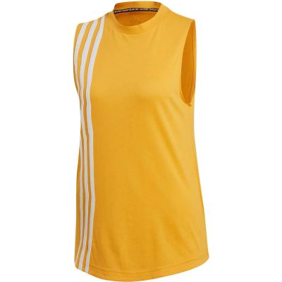 Damen Fitness-Tanktop "3-Streifen" in weiß