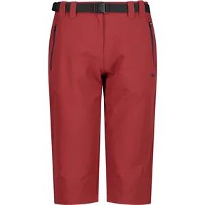 Damen Bermuda Stretch Caprihose in rot