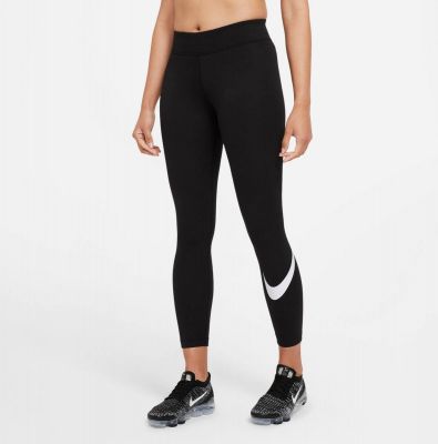 NIKE Lifestyle - Textilien - Hosen lang Essentials Swoosh Leggings Damen NIKE Lifestyle - Textilien - Hosen lang Essentials Swoosh Leggings Damen in schwarz