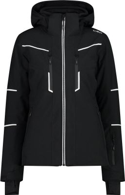 CMP Damen Jacke WOMAN JACKET ZIP HOOD in schwarz