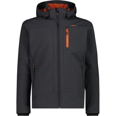 MAN JACKET ZIP HOOD in 9ut antracite-lichen