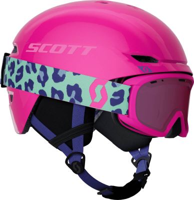 SCOTT Combo Keeper 2 Helm + Jr Witty Brille in pink