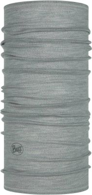 BUFF Multifunktionstuch "Lightweight Merino Wool Solid Bark" in grau