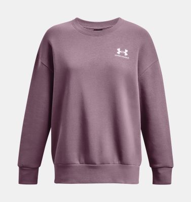 Under Armour Essential Flc Os Crew - misty purple in 500 misty purple