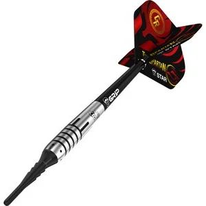 BULL`S Dartpfeil Cristo Reyes Soft Dart, 90 % Tungsten in rot