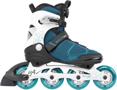 K2 Damen Inlineskates ALEXIS 84 BOA teal_white in weiß