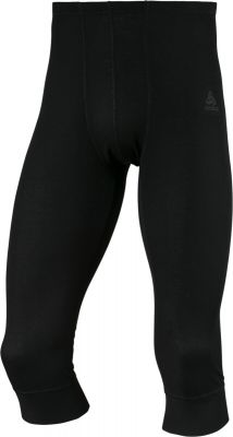 ODLO Herren Funktionsunterhose "Warm" Dreiviertellang in schwarz