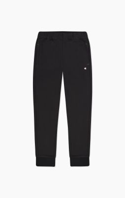 Rib Cuff Pants in schwarz