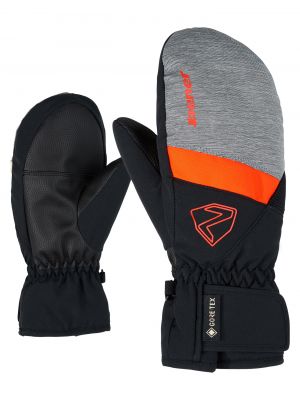 ZIENER Kinder Skihandschuh LEVIN GTX MITTEN in 82212 dark melange.black