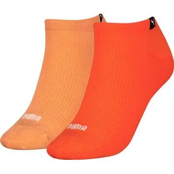 Damen Socken WOMEN RIB SNEAKER 2P, 35/38 in orange