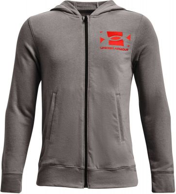 UNDER ARMOUR Kinder Kapuzensweat UA RIVAL TERRY FZ HOODIE in grau