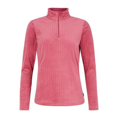 PRTGAIL 1/4 zip active top in 840 rose dust