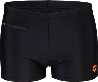 ARENA Badehose MEN'S SHORT SOLID ZIPPED NEW BRUNER in schwarz