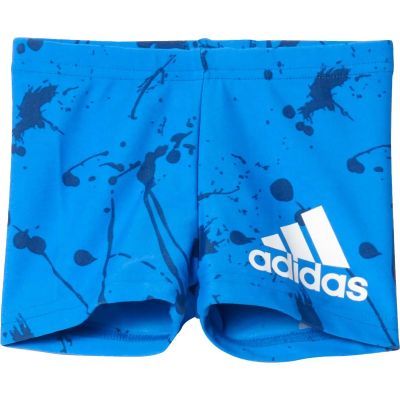 Kinder Boxer-Badehose Graphic in blau