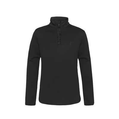 REWILLOWY JR 1/4 zip top in 290 true black