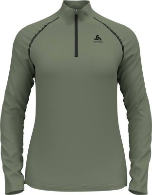 ODLO Damen Pullover Mid layer 1/2 zip RIGI in grau