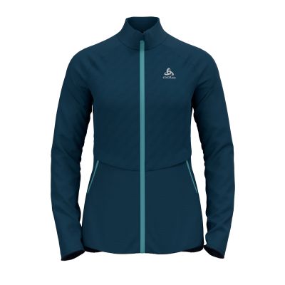 Mid layer full zip SESVENNA HYBRID S-THE in blau