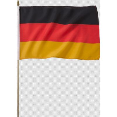 STOCKFAHNE 30 X 45 CM BRD 000 - in schwarz