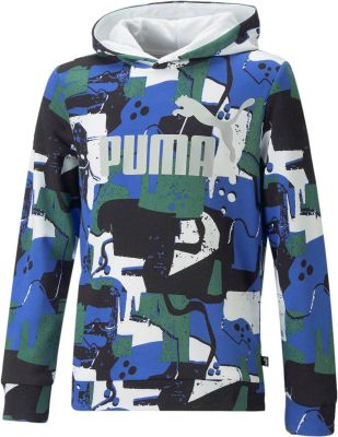 PUMA Kinder Kapuzensweat ESS+ STREET ART AOP Hoodie TR B in weiß