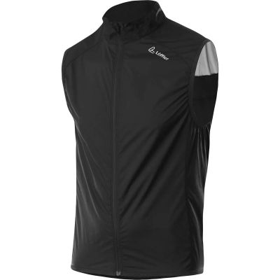 LÖFFLER Herren Weste M BIKE VEST CF WPM POCKET in schwarz