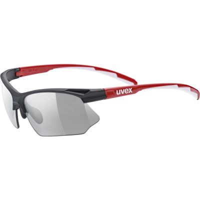 uvex sportstyle 802 V blk red whi/smoke in schwarz