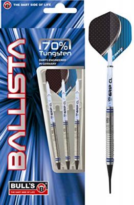 BULLS Dartpfeil BULL'S Ballista Softdart, 70% Tungsten in 1,017 schwarz,farbig silber