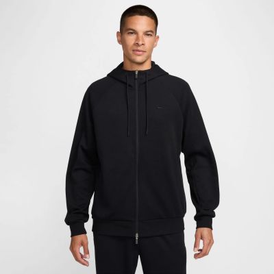 M NK DF UV PRIMARY FZ HOODIE in schwarz