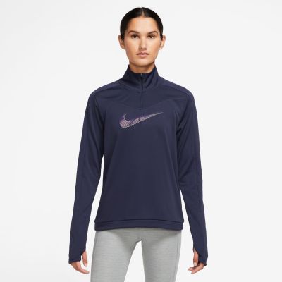 Da.-Sweatshirt W NK DF SWOOSH HBR HZ PAC<br>- in 555 purple ink/disco purple