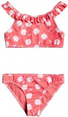 ROXY Kinder Crop-Top-Bikini-Set Teeny Everglow in pink