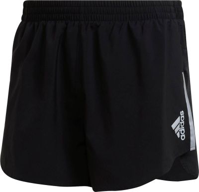 adidas Herren Fast Reflective Split Shorts in schwarz