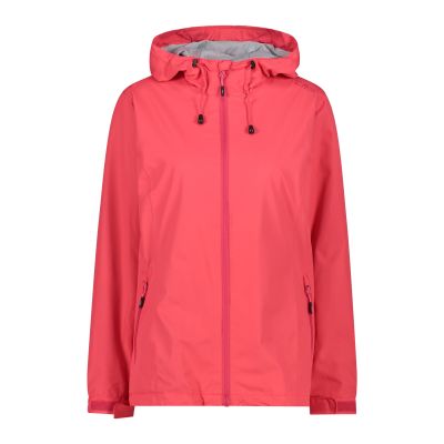 WOMAN JACKET FIX HOOD in rot