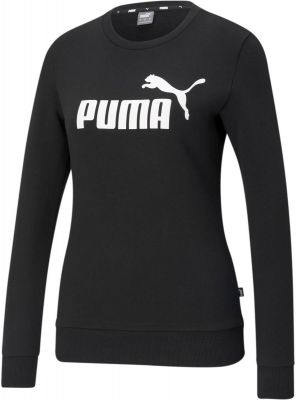 PUMA Damen Sweatshirt ESS Logo Crew TR in schwarz