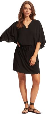 Gia Scallop Kaftan 222 S in schwarz