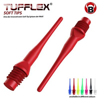 BULLS Dartpfeil BULL'S Tufflex Soft Tips 6mm(2BA) in 003 rot