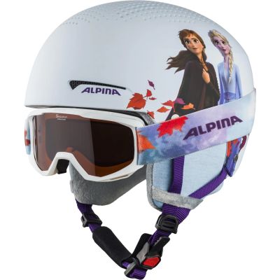 ALPINA Kinder Helm ZUPO DISNEY SET in weiß