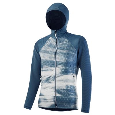 W Hooded Hybrid Jacket Speed Primaloft Active in kornblau