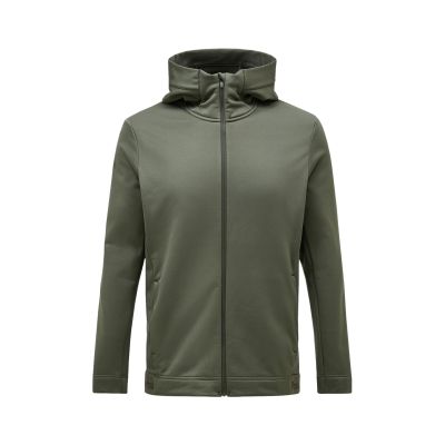 M Rider Tech Zip Hood-PINE NEEDLE in grün